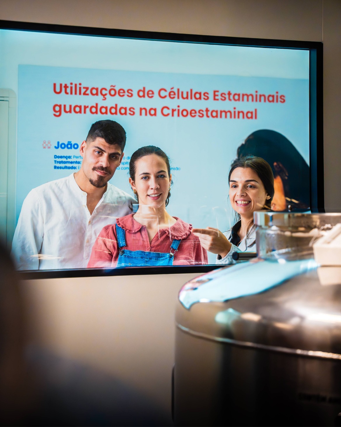Visita ao laboratório Crioestaminal